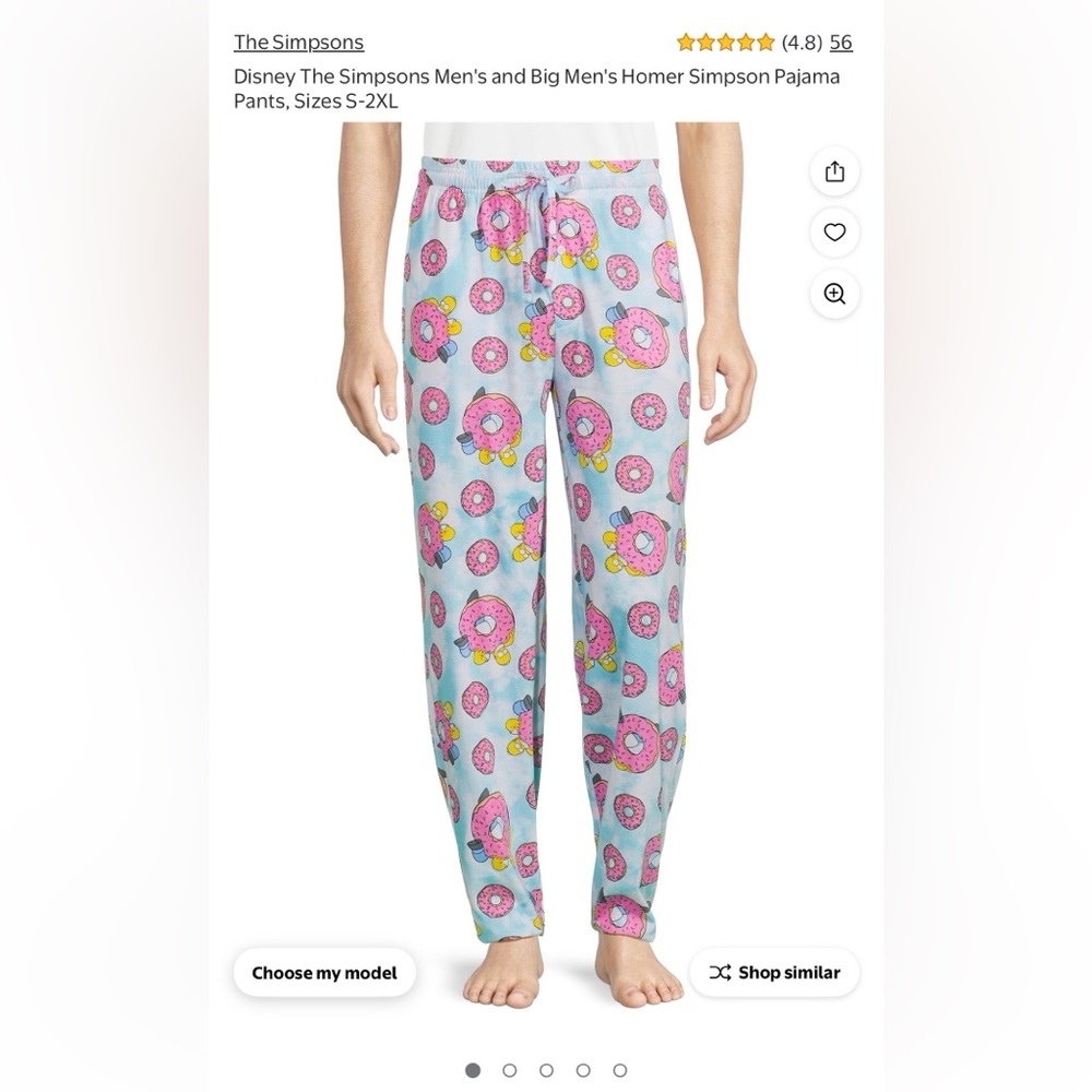 The Simpsons men’s pajama pants size small